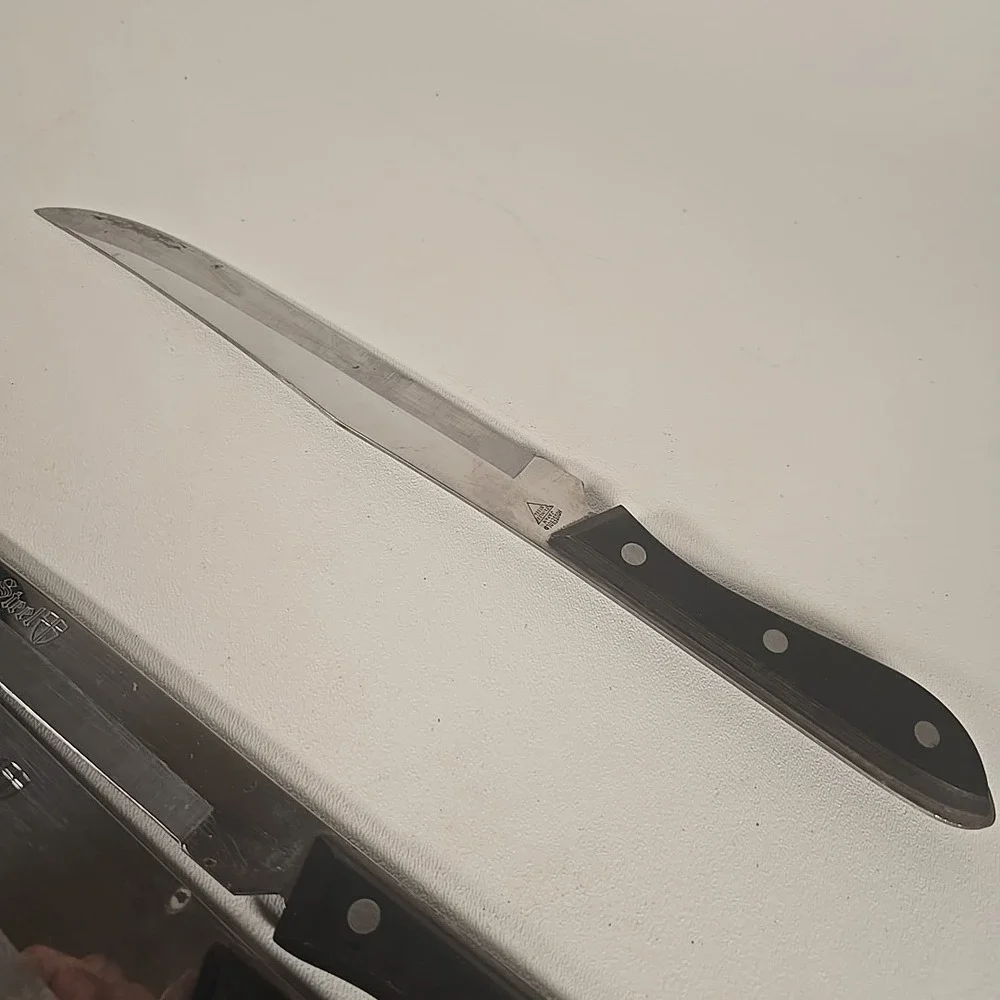 Emperor Steel 3 Knives Full Tang  Japan Stainless‎ Steel 2 Sharpening Steels